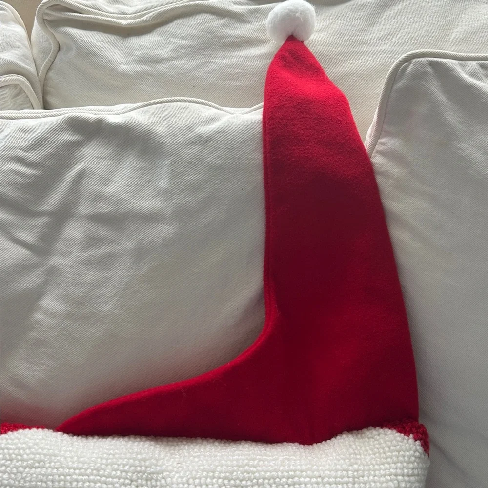 ASHLAND SANTA FACE THROW PILLOW 16x16 NWT